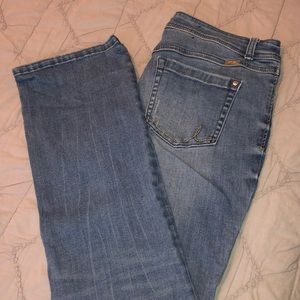 INC Bootcut Jeans, Size 8 Short, Medium-Light Wash
